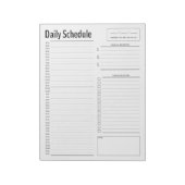 シンプルDaily Scheduleメモ帳 ノートパッド (回転)