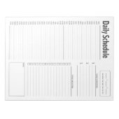 シンプルDaily Scheduleメモ帳 ノートパッド (正面)