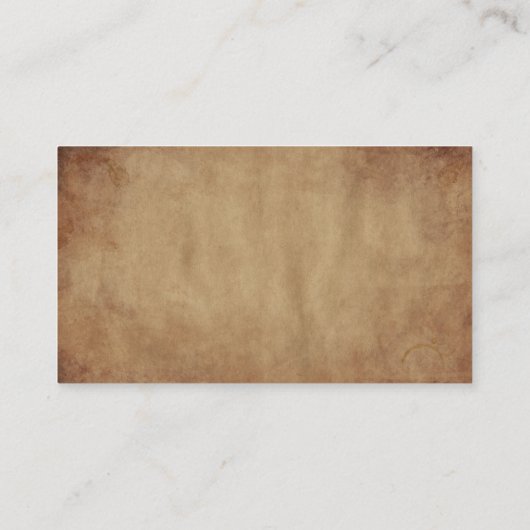 シンプルDIYヴィンテージカスタム金ゴールド素朴フレームデザイン 名刺 (裏面)