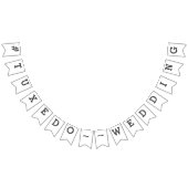 シンプルDIY結婚の旗 バンティングフラッグ (全)