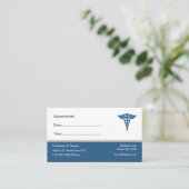 シンプルDoctor Officeアポイントメント名刺 予約カード (スタンド正面)