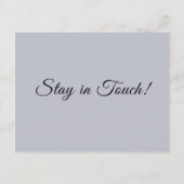 シンプルDusty Blue住所の変更を移動 エンクロージャーカード (裏面)