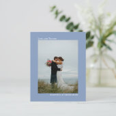 シンプルDusty Blue BUDGETの写結婚真ありがとう (スタンド正面)