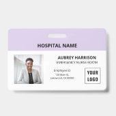 シンプルEssential Medical Photo ID バッジ (表面)