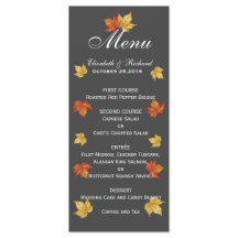 シンプルFalling Maple離れのメ結婚ニュー・カード