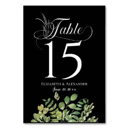 シンプルFolids Wedding Reception テーブルナンバー