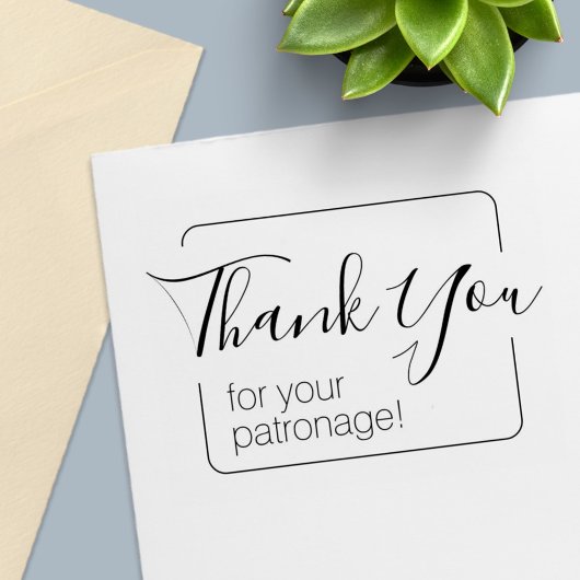 シンプルFrame Thank You セルフインキングスタンプ