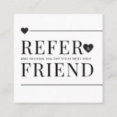 シンプルFriend Black & White Minimalist参照 紹介カード (正面)