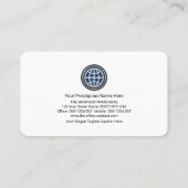 シンプルFuturistic Lines CEO創設者 名刺 (裏面)