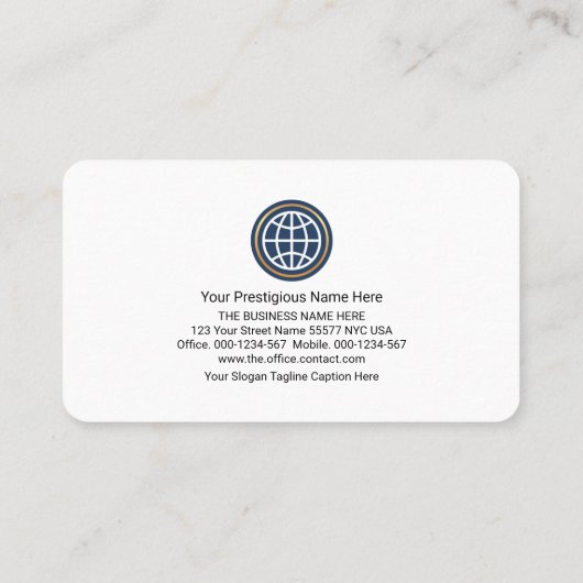 シンプルFuturistic Lines CEO創設者 名刺 (裏面)