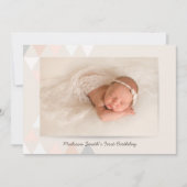 シンプルGeometric Photo Birthday Party招待 招待状 (正面)