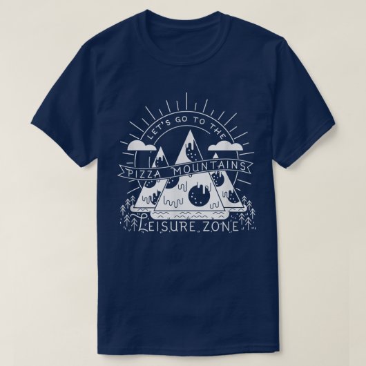 シンプルGeometric Pizza Slices Adventure 29285150 Tシャツ (デザイン正面)