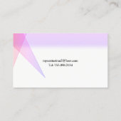 シンプルGeometric Purple Business Card 名刺 (裏面)