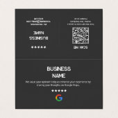 シンプルGoogleレビューカード 名刺 (外部フラット)