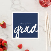 シンプルGradスクリプト |卒業パーティー スタンダードカクテルナプキン (インサイチュ)