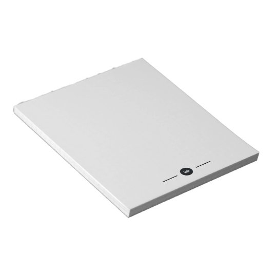 シンプルGray Companyロゴ ノートパッド (アングル)