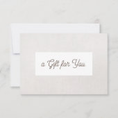 シンプルGray Linen (image)ギフト券 (正面)
