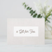 シンプルGray Linen (image)ギフト券 (スタンド正面)