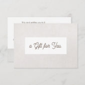 シンプルGray Linen (image)ギフト券 (正面/裏面)