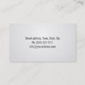 シンプルGray Minimalist Trailer名刺 名刺 (裏面)