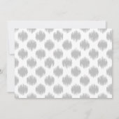 シンプルGray Monogram写真卒業のお知らせ 案内状 (裏面)