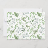 シンプルGreeneryマイメモリお気に入りのブライダルシャワー (裏面)