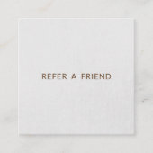シンプルGrey Linenのお客様の紹介 紹介カード (正面)