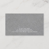 シンプルGrey Linenテクスチャルック 名刺 (裏面)