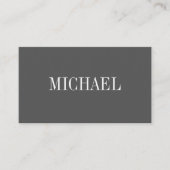 シンプルGrey Serifフォント 名刺 (正面)