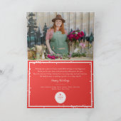 シンプルHappy Everythingフォトビモダンジネス シーズンカード (内部)