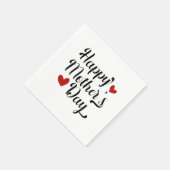 シンプルHappy Mother's Day書道紙ナプキン スタンダードカクテルナプキン (角)