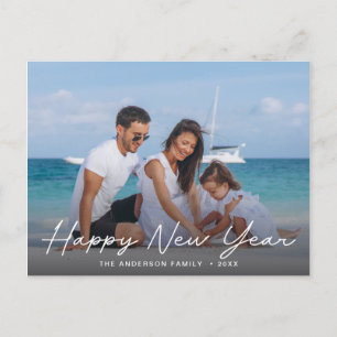 シンプルHappy New Yearの写真 ポストカード