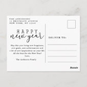シンプルHappy New Yearの写真 ポストカード (裏面)