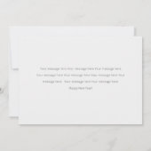 シンプルHappy New Yearフォトカード シーズンカード (裏面)