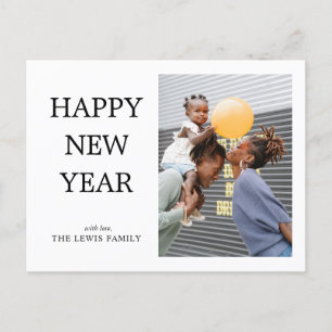 シンプルHappy New Year Photo ポストカード