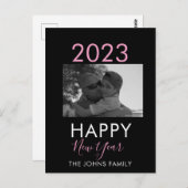 シンプルHappy New Years 2023写真 ポストカード (正面/裏面)
