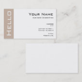 シンプルHello名刺 名刺 (正面/裏面)
