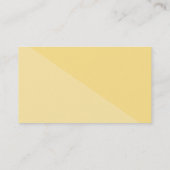 シンプルHELLO SCRIPT手描きタイプ黄色グレー 名刺 (裏面)