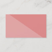 シンプルHELLO SCRIPT手描き型コーラルホワイト 名刺 (裏面)