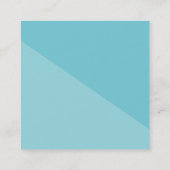 シンプルHELLO SCRIPT手書き型ジオメトモダンリ スクエア名刺 (裏面)