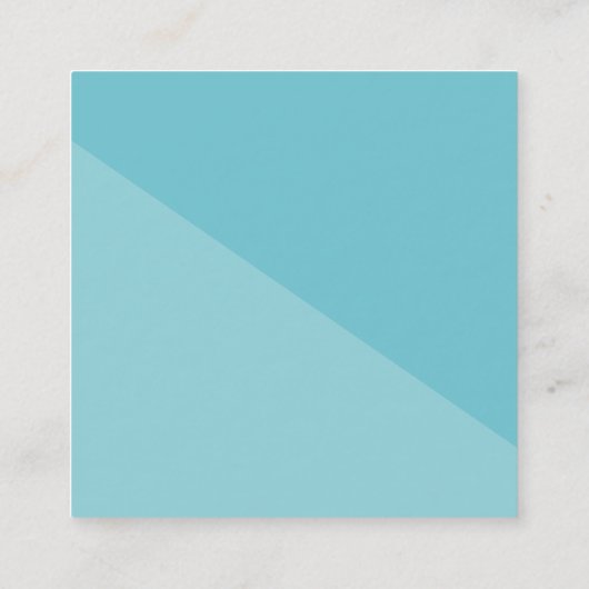 シンプルHELLO SCRIPT手書き型ジオメトモダンリ スクエア名刺 (裏面)