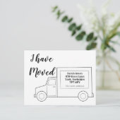 シンプルIが移動 案内ポストカード (スタンド正面)