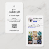 シンプルInstagramビジインスパイアネスカード 名刺 (正面/裏面)