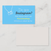 シンプルInstagramフォトハッシュタグ結婚の挿入カード エンクロージャーカード (正面/裏面)