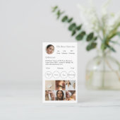 シンプルInstagram名刺 名刺 (スタンド正面)