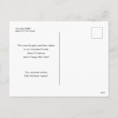 シンプルJoy Christmas Minimalist写真 シーズンポストカード (裏面)