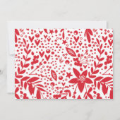 シンプルJoy Holidays赤と白フォトカード シーズンカード (裏面)