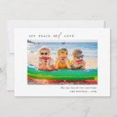 シンプルJoy Peace Love写真の風景 シーズンカード (正面)