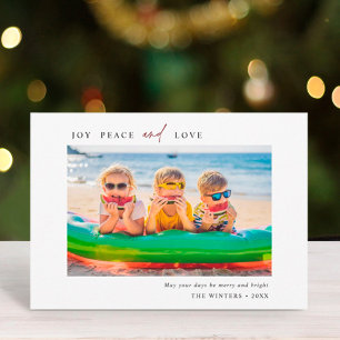 シンプルJoy Peace Love写真の風景 シーズンカード