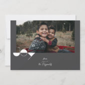 シンプルJoy Photo Christmas Card 招待状 (正面)